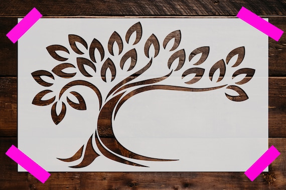 stencil tree design