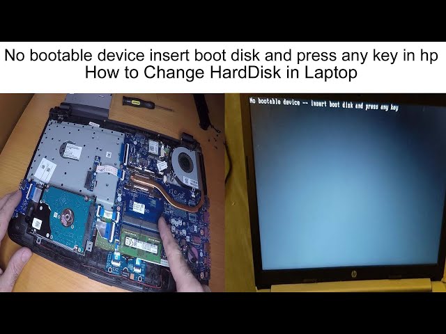 no bootable device hatası hp