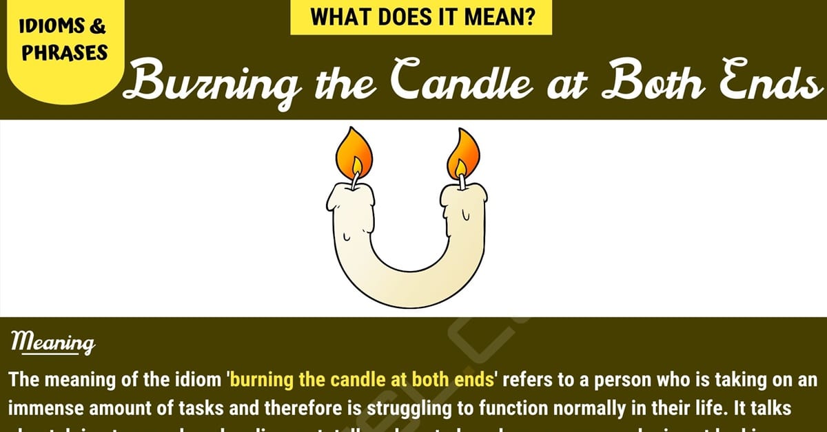 burning the candle at both ends origin