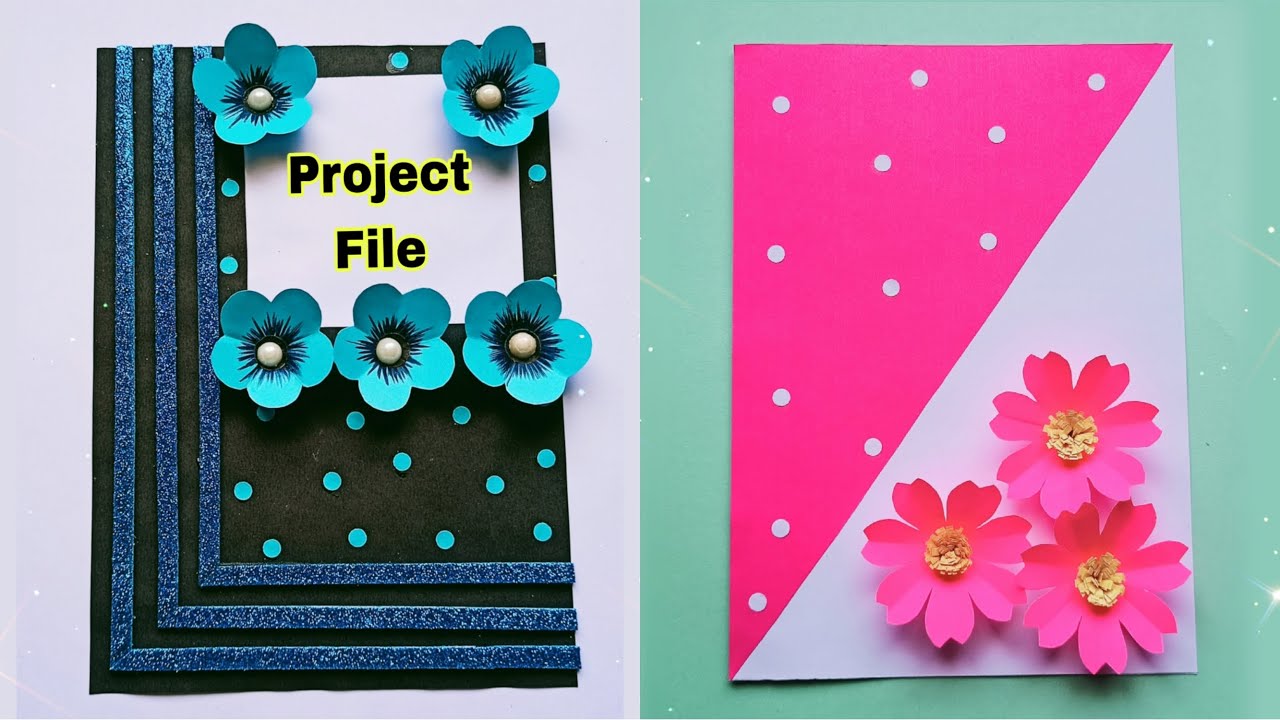 attractive handmade file cover decoration ideas