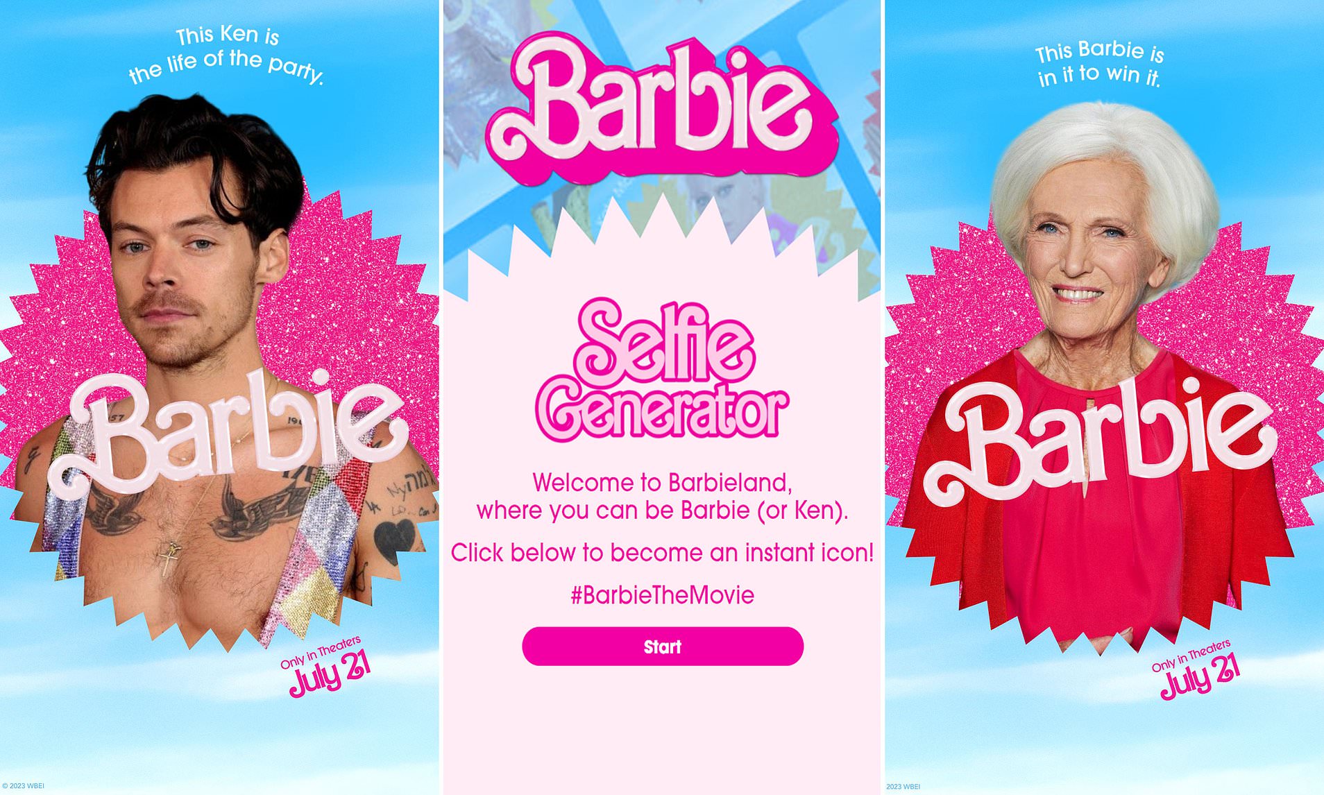 barbie movie poster generator