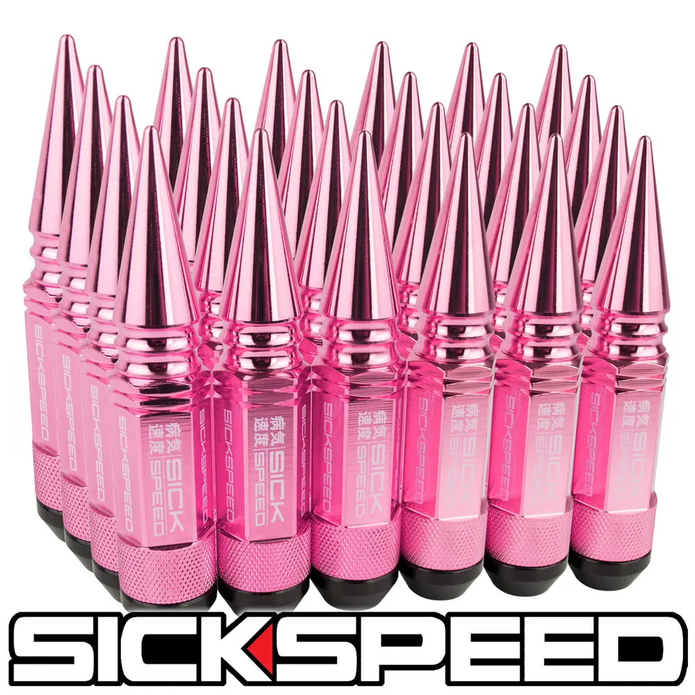 pink spike lug nuts