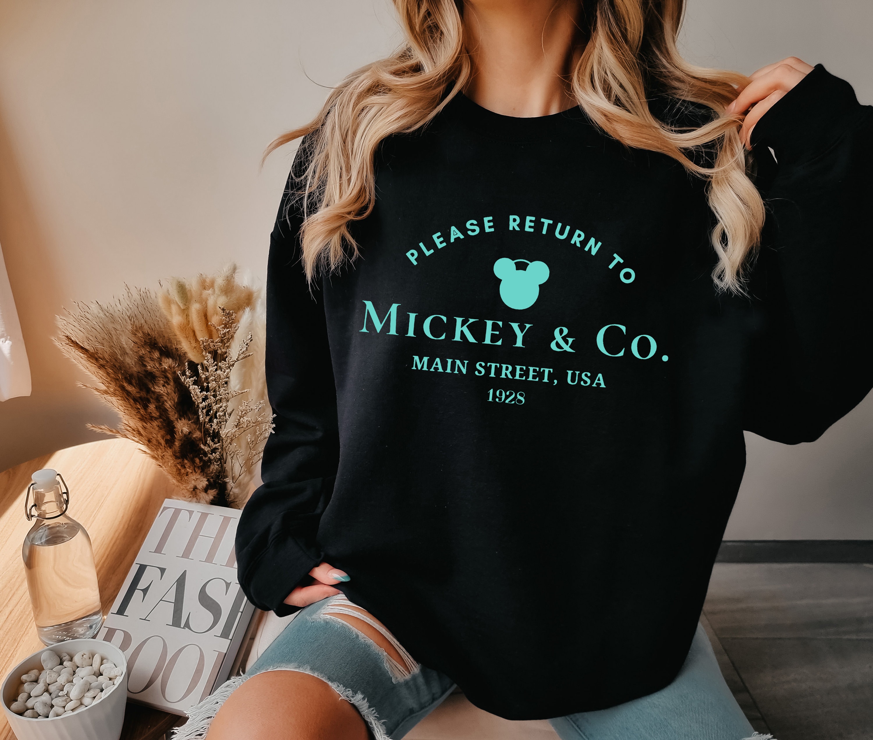 return to mickey and co sweatshirt