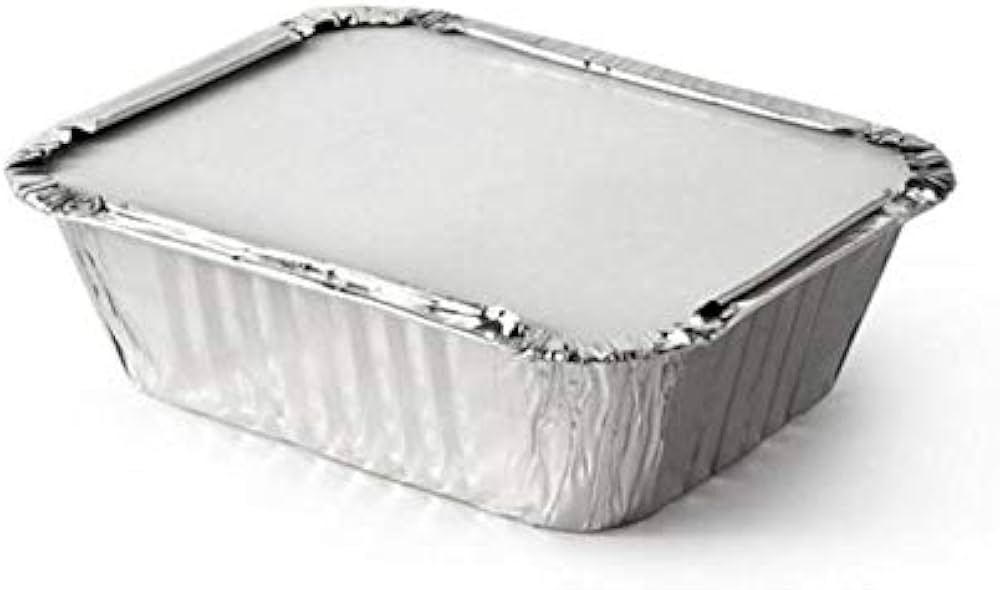 silver foil container