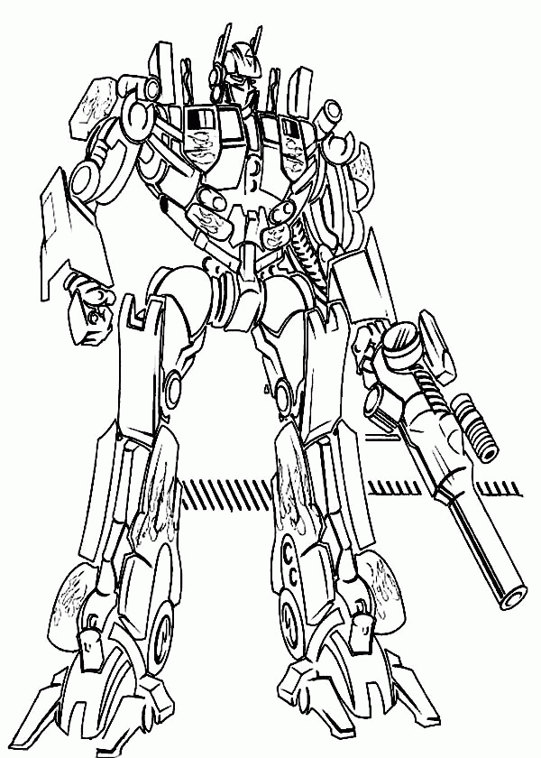 optimus prime coloring pages