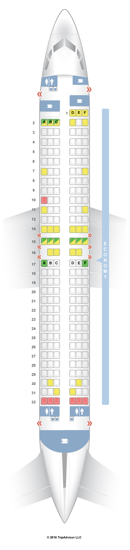 737 seat map