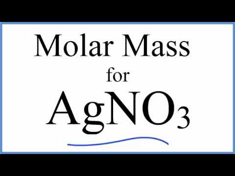 molar mass of silver