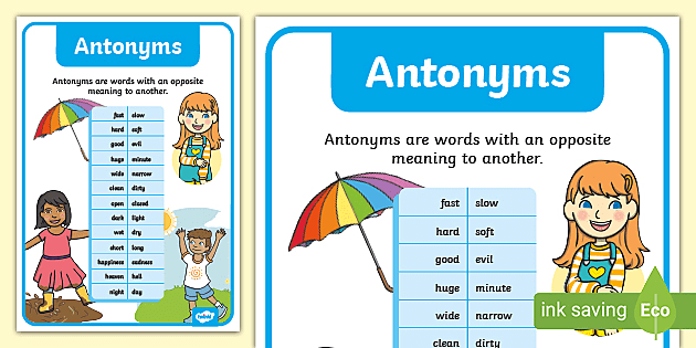 antonym of e