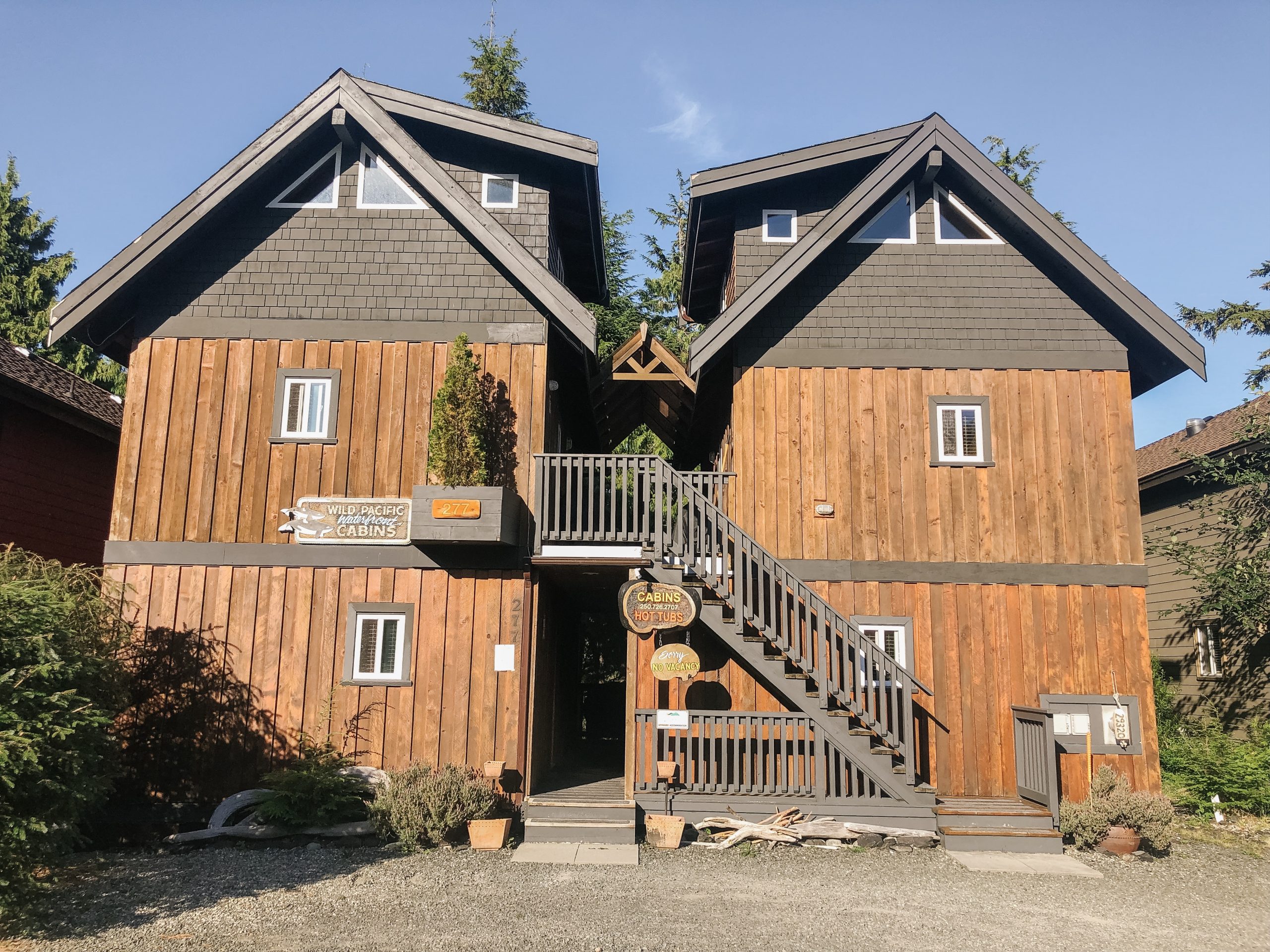 wild pacific waterfront cabins