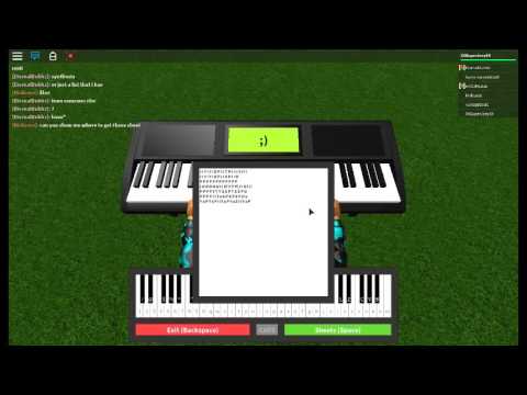 roblox piano sheets