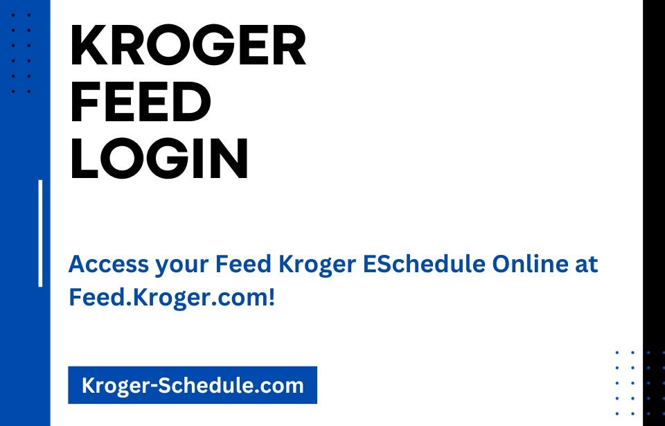 kroger feed employee login