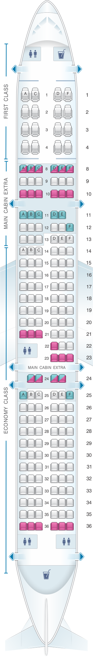 airbus 321 seat map