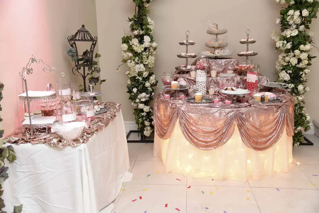 mesa de quinceañera