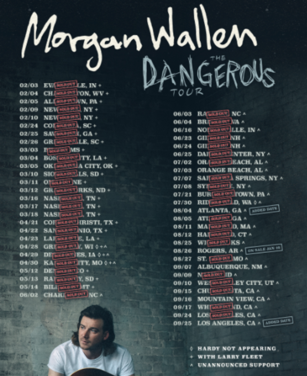 morgan wallen concert dates