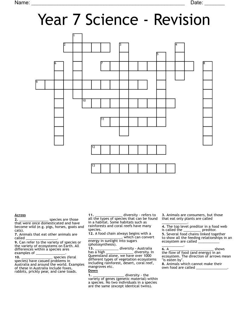 domesticated variety crossword