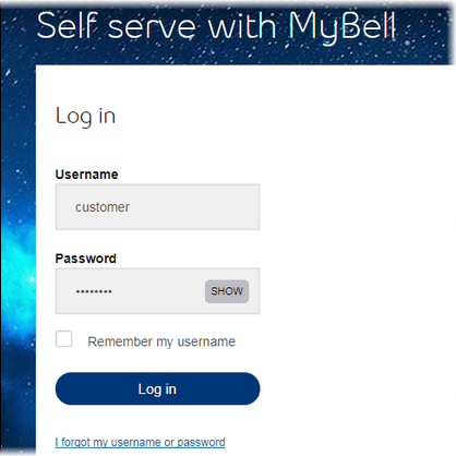 bell mobility login