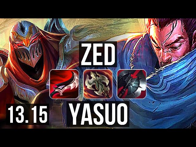 zed vs yasuo mid