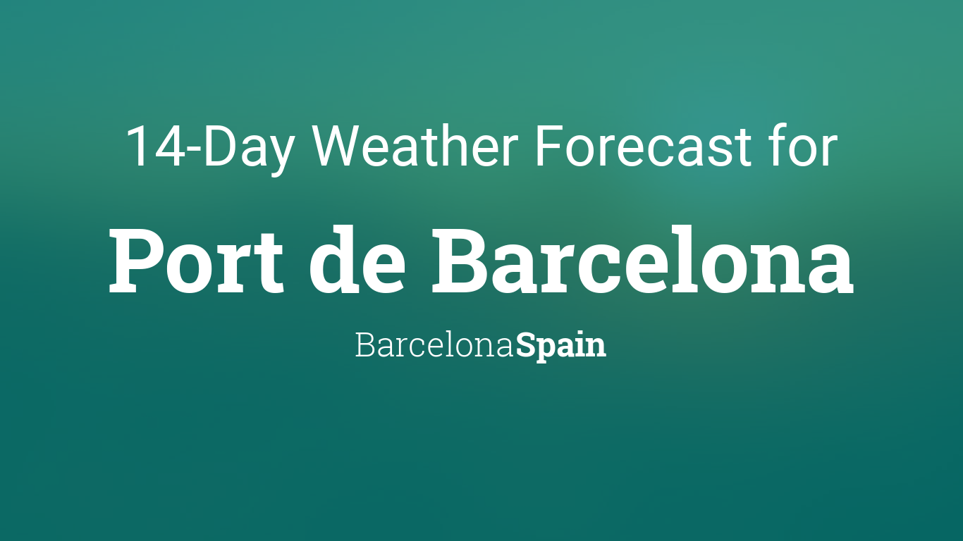 14 day weather forecast barcelona spain