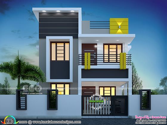 1400 sq ft house design for middle class