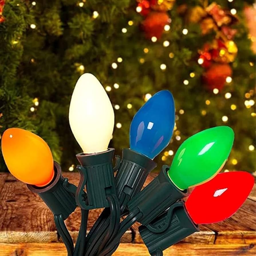 retro xmas lights