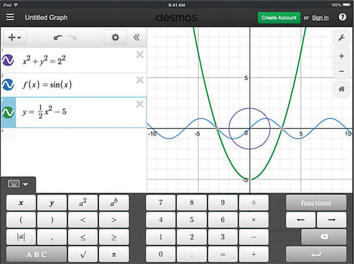 desmo graphing