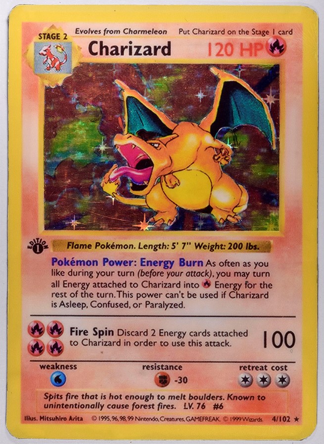 charizard first edition