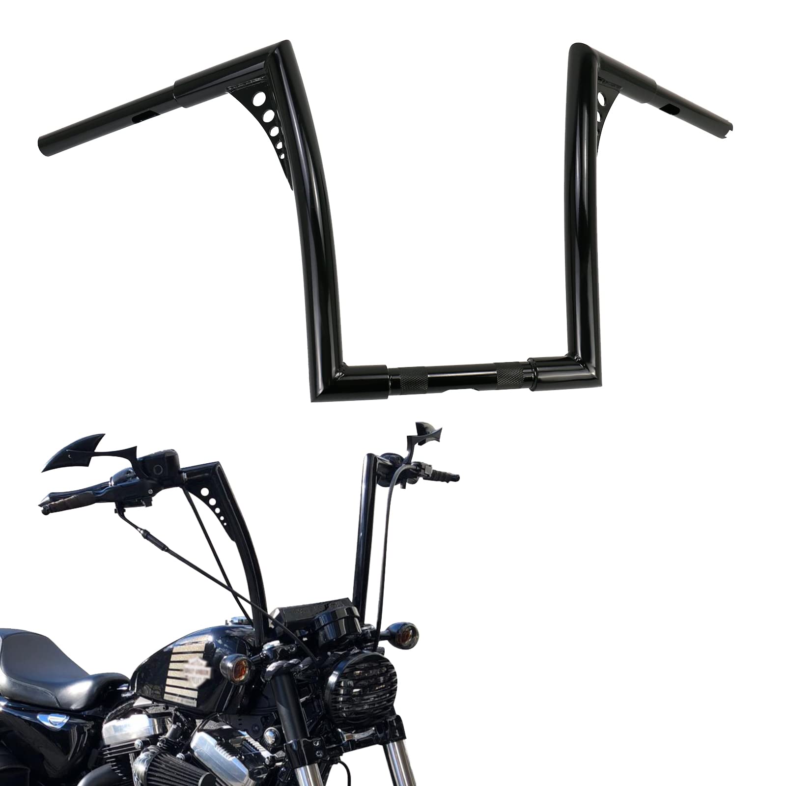 14 inch harley bars