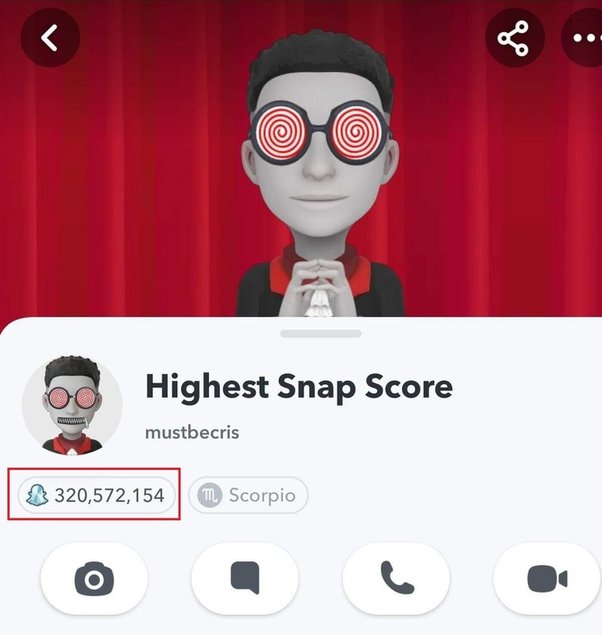 what is the highest snapchat score