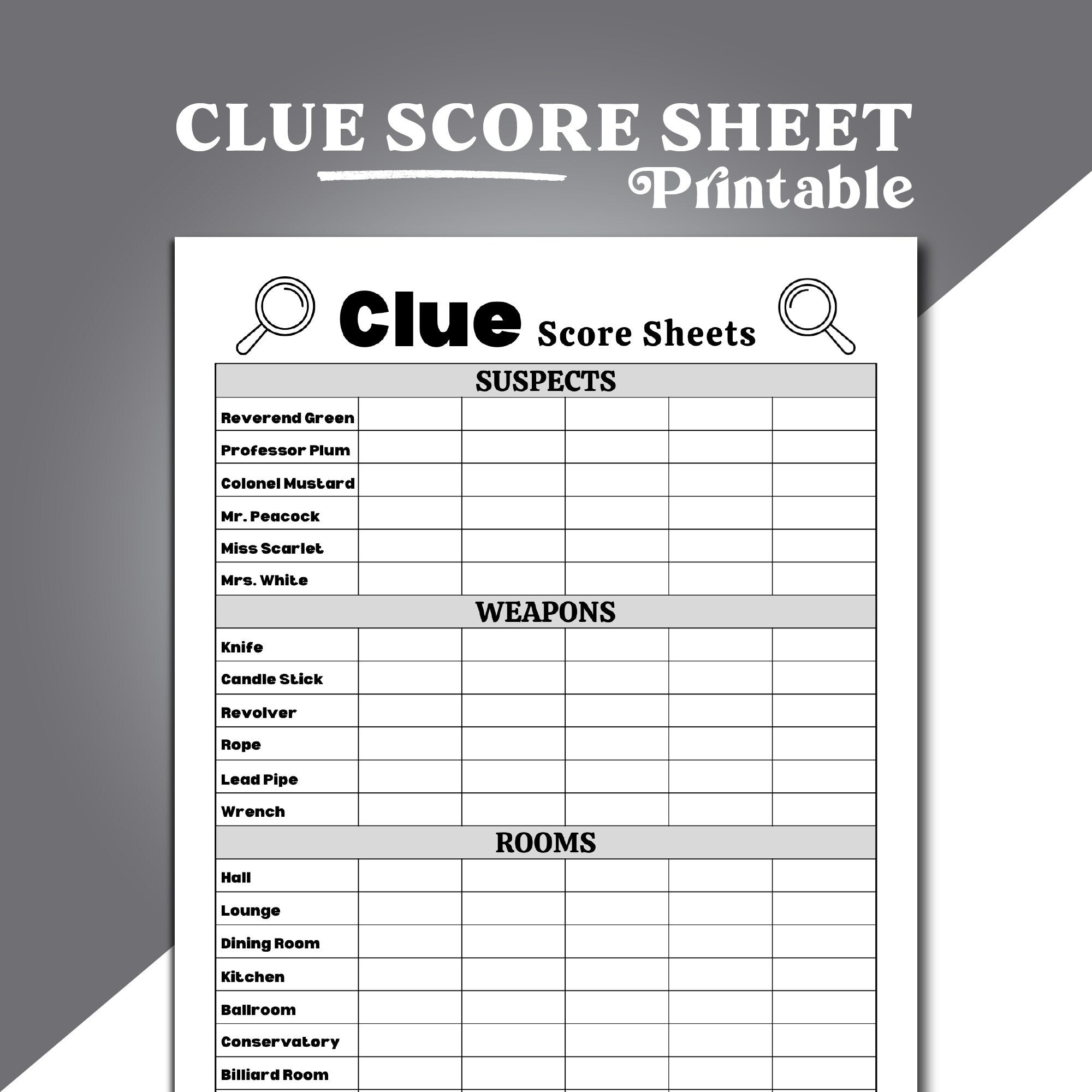 clue paper