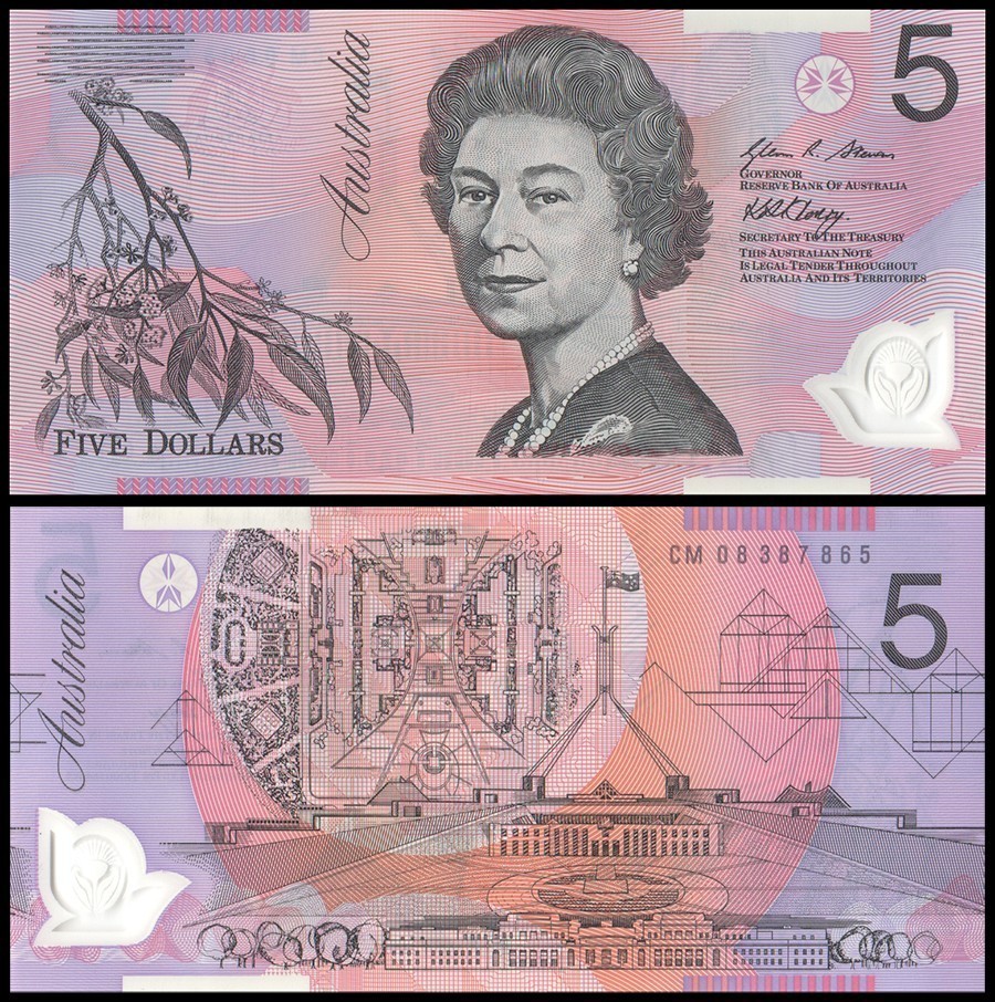 5 in australian dollars