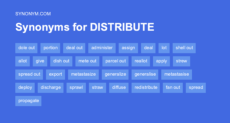 synonyms for distribute