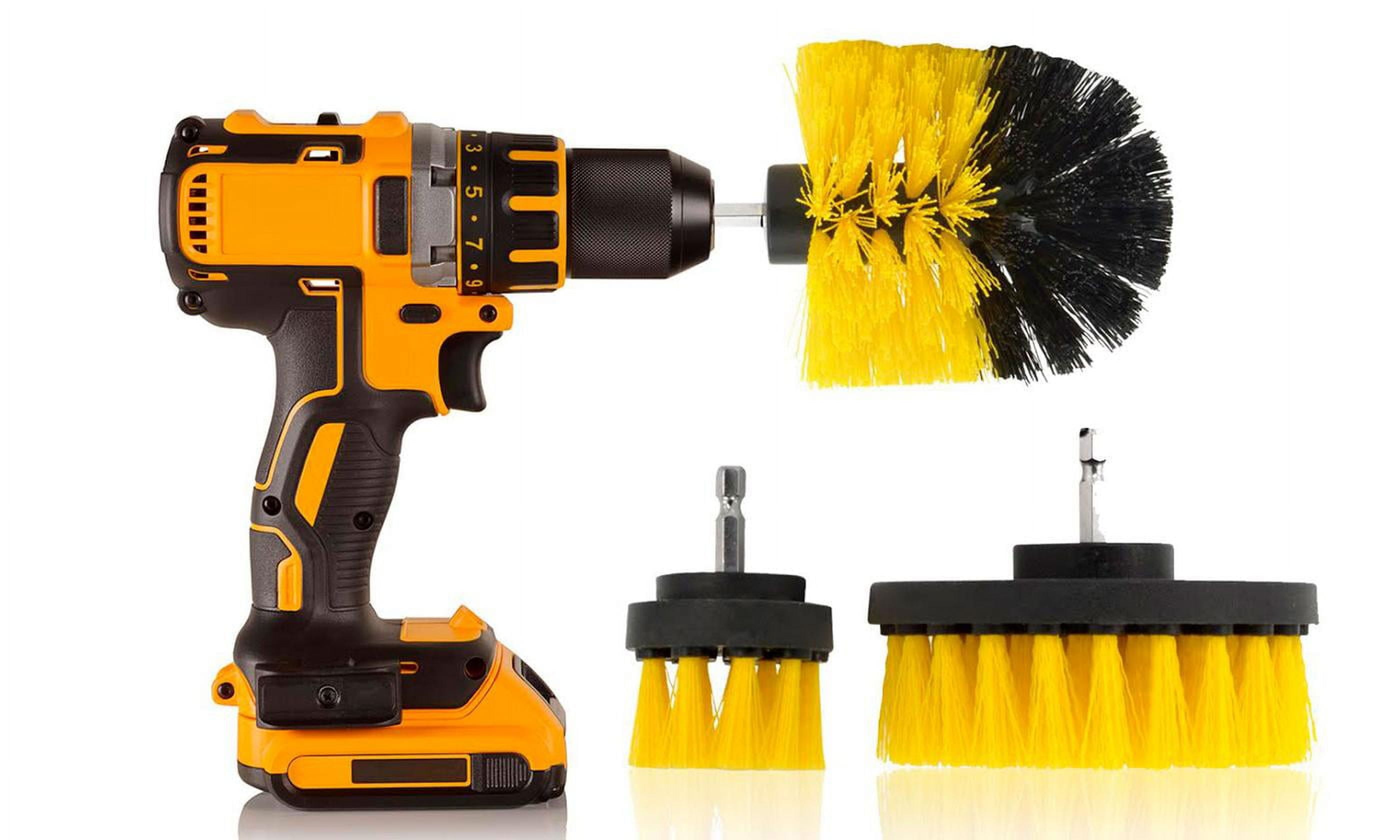 brush attachment for a drill