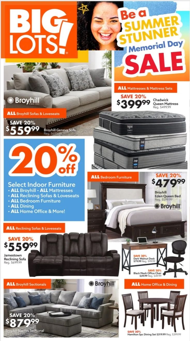 big lots furniture clearance