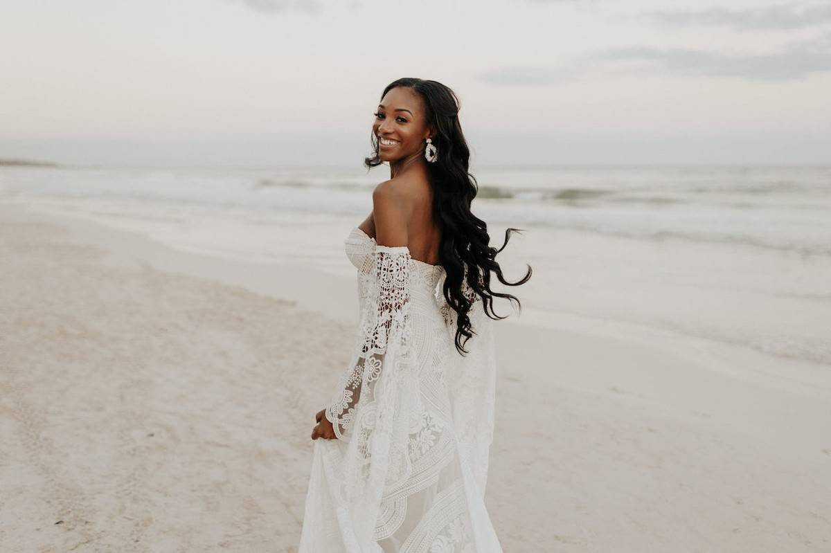 long wedding hair