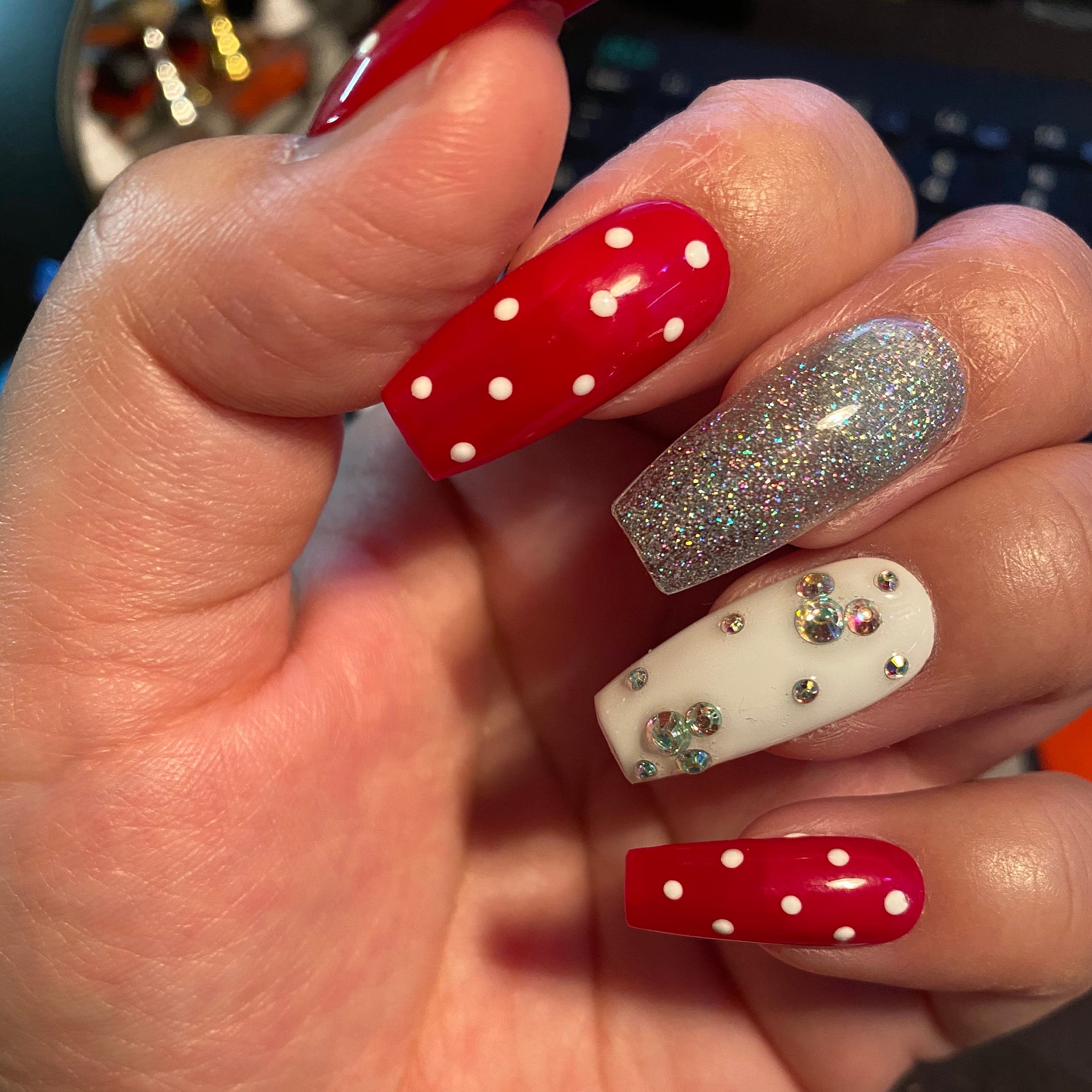 coffin disney acrylic nails