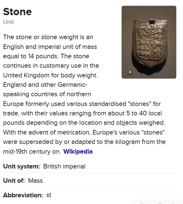 how much is a stone in us pounds