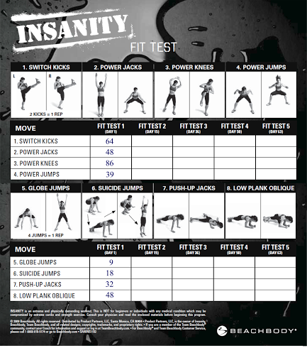 insanity workout free