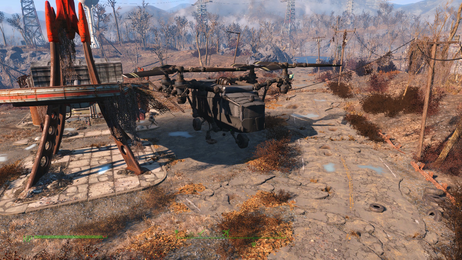 how to use vertibird travel fallout 4