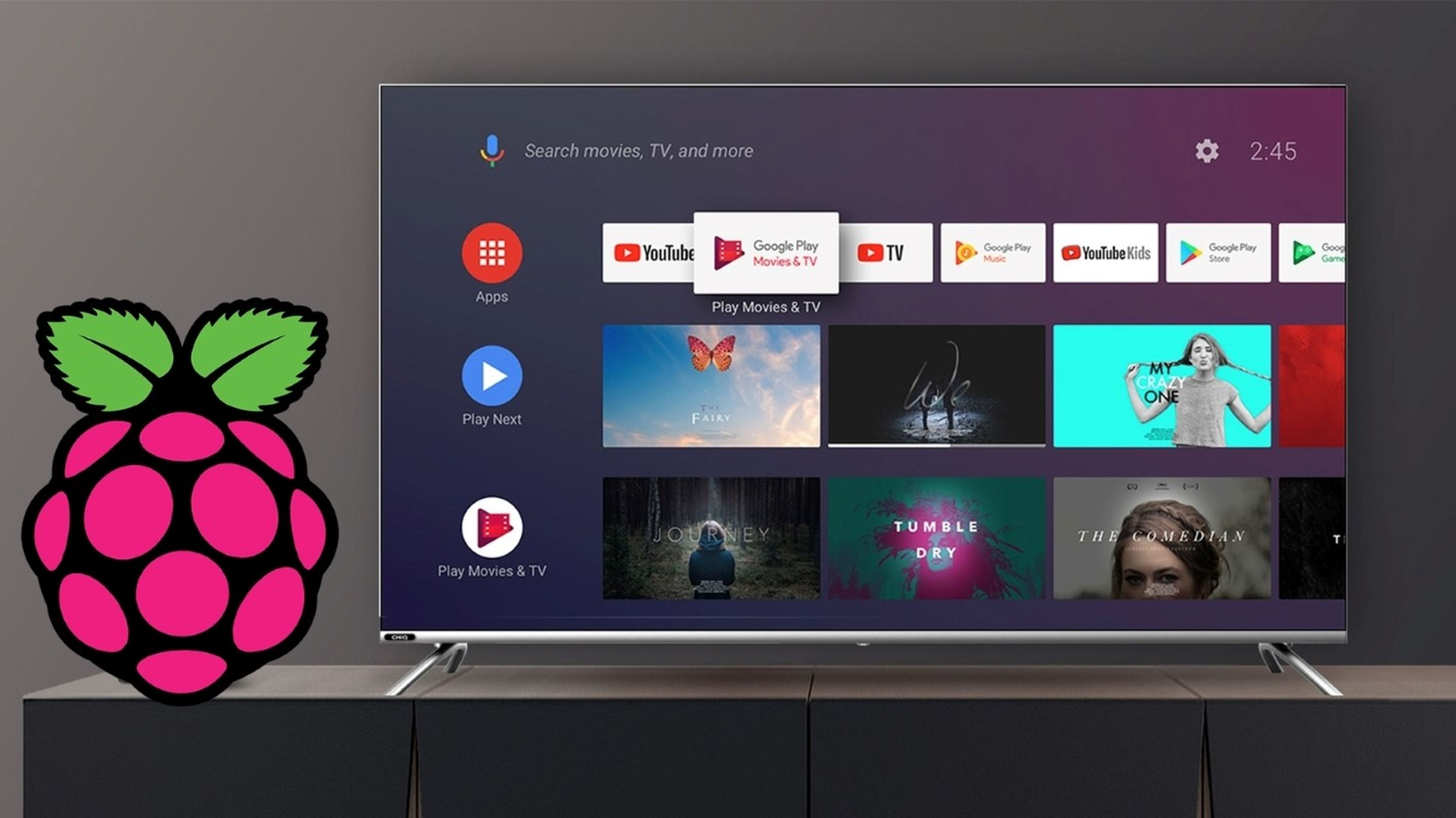 raspberry como smart tv