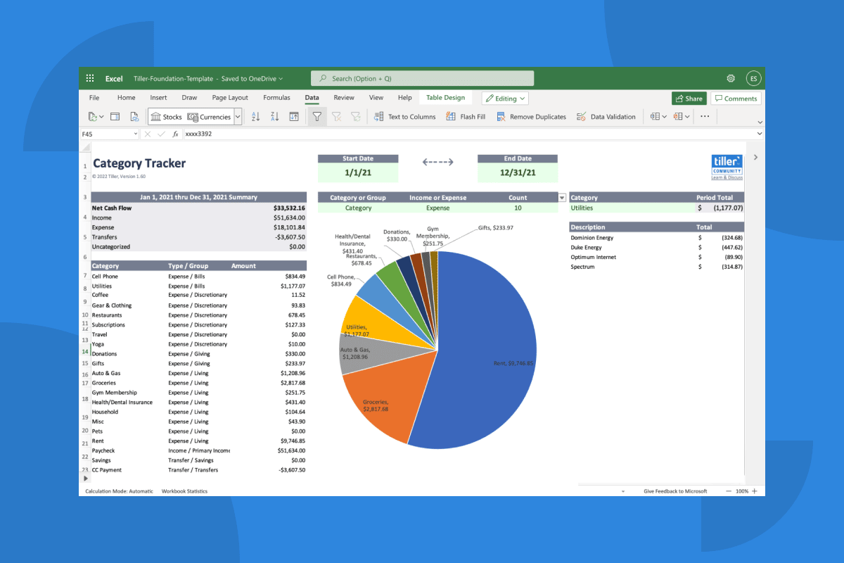 connect bank account to excel