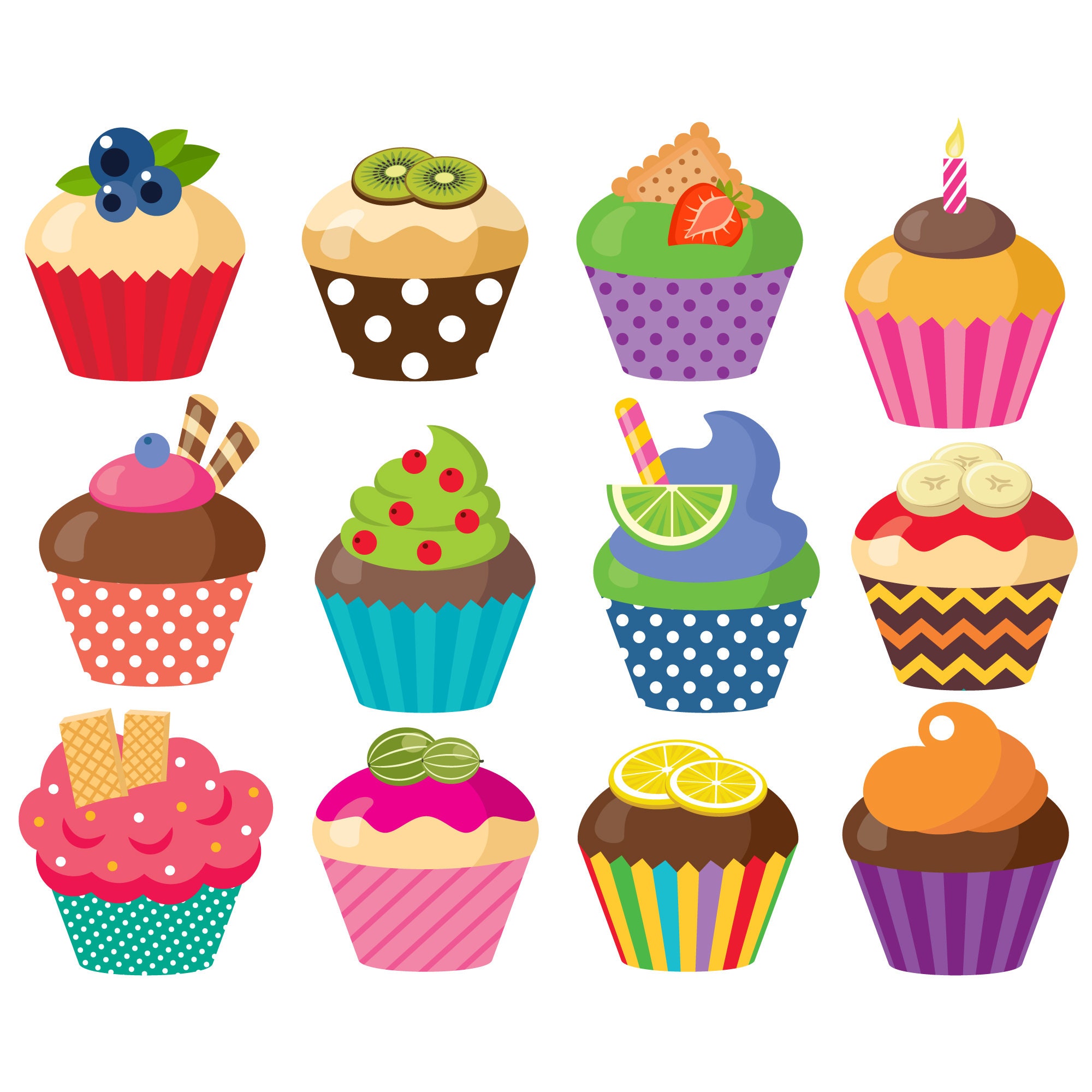 cup cakes clip art