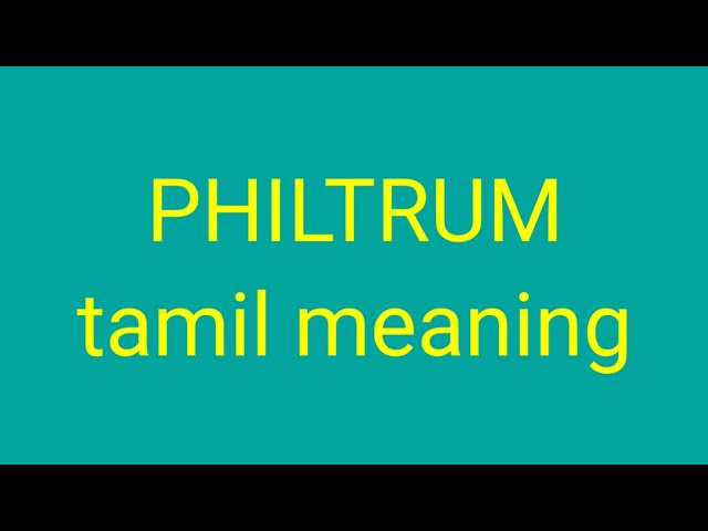 philistine meaning in tamil