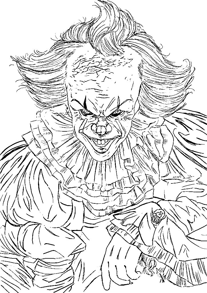 pennywise coloring pages