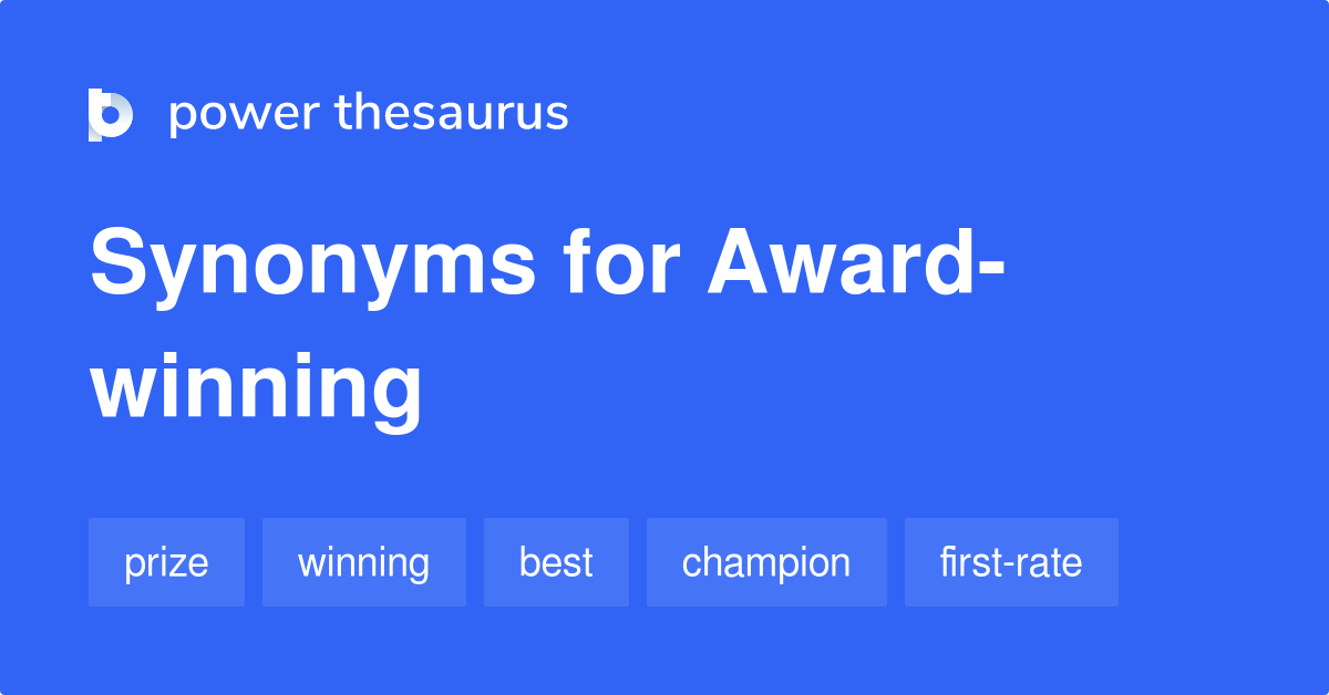 award winning synonym