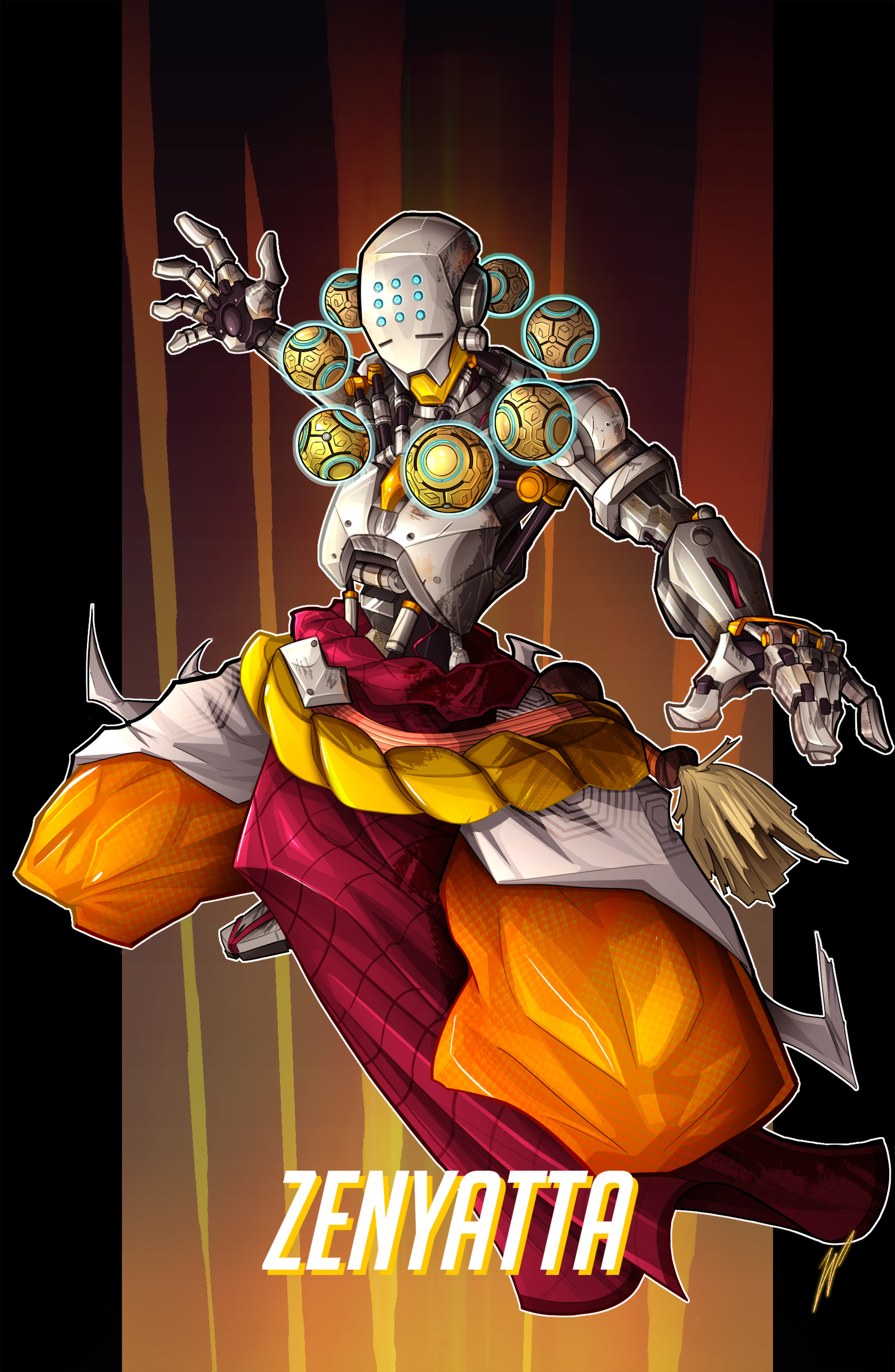 overwatch zenyatta art