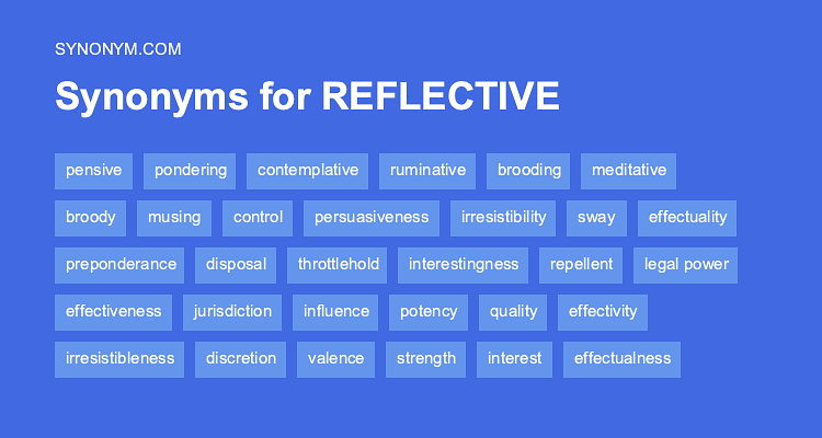 reflective synonyms