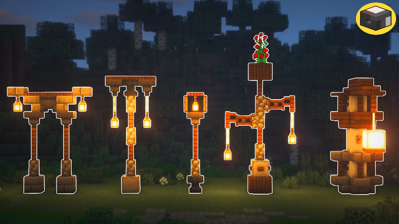 lamppost design minecraft