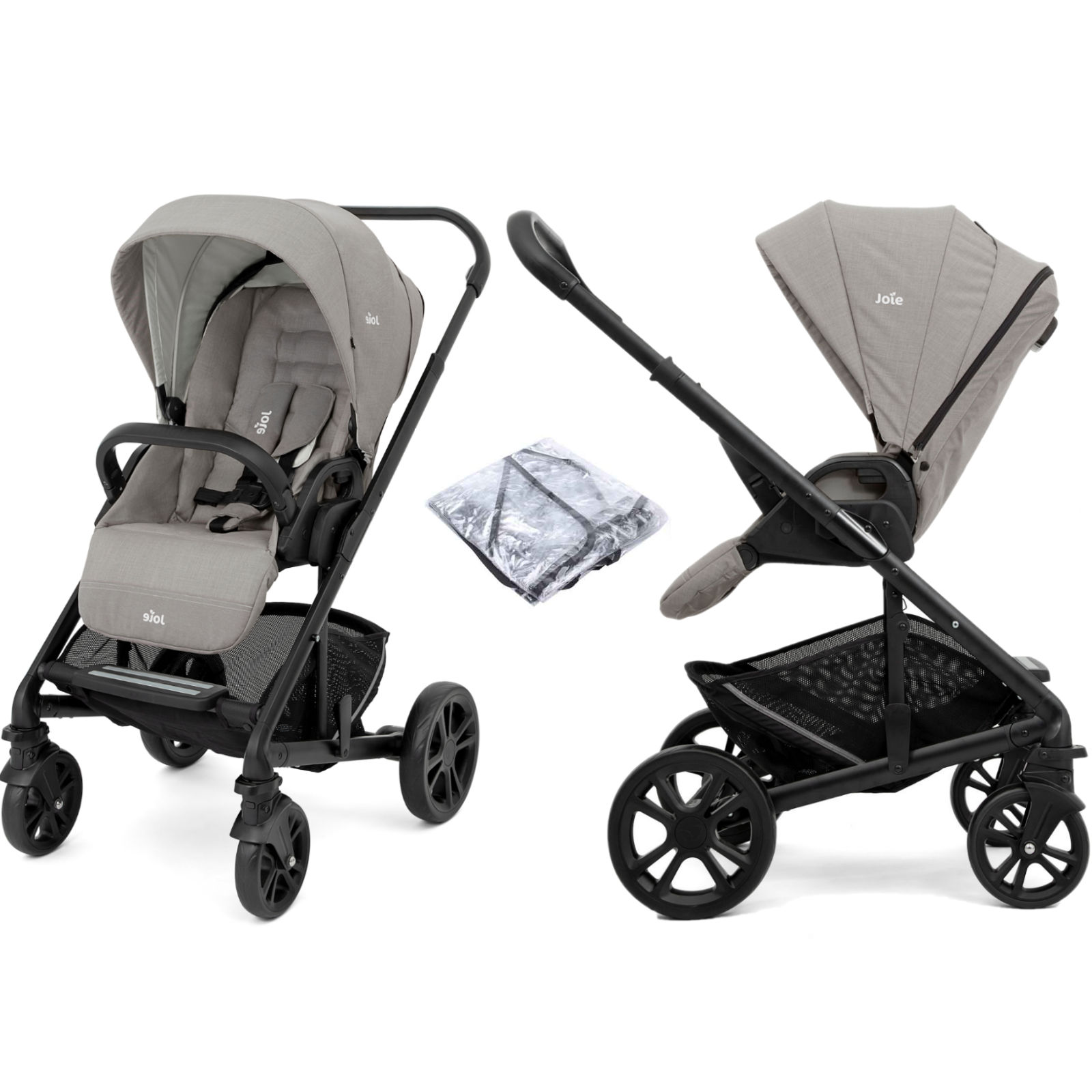 joie chrome pram & pushchair