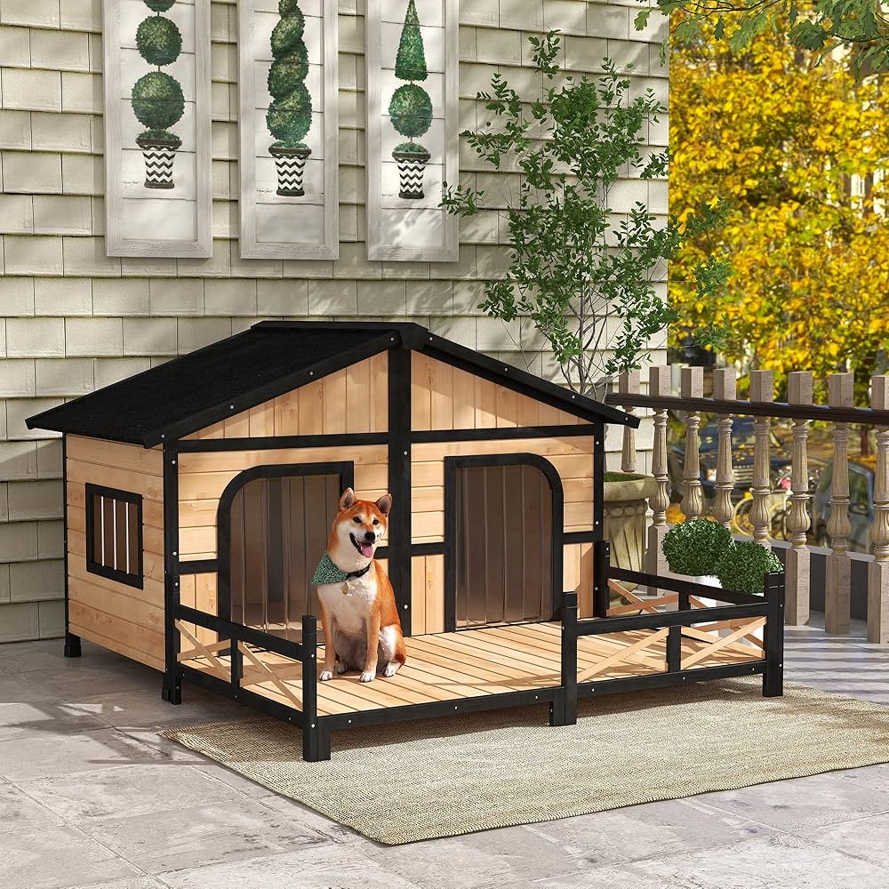 large outdoor dog house