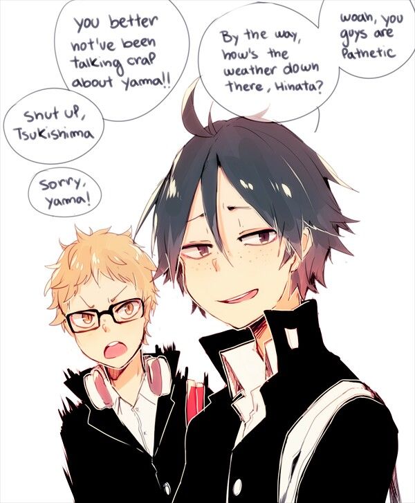 haikyuu tsukishima x yamaguchi